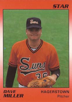 1990 Star Hagerstown Suns #18 Dave Miller Front