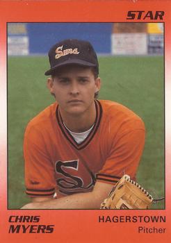 1990 Star Hagerstown Suns #19 Chris Myers Front