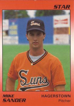 1990 Star Hagerstown Suns #22 Mike Sander Front