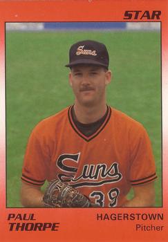 1990 Star Hagerstown Suns #24 Paul Thorpe Front