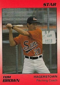 1990 Star Hagerstown Suns #27 Tom Brown Front