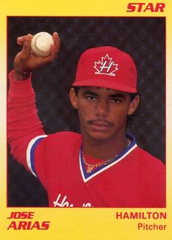 1990 Star Hamilton Redbirds #2 Jose Arias Front