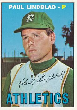1967 Topps #227 Paul Lindblad Front