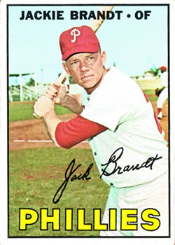 1967 Topps #142 Jackie Brandt Front