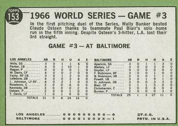 1967 Topps #153 World Series Game #3 - Blair's Homer Defeats L.A. Back