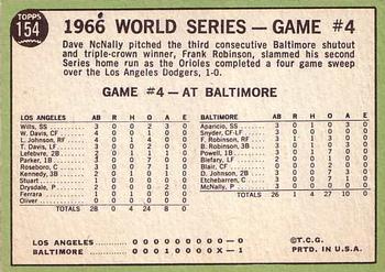 1967 Topps #154 World Series Game #4 - Orioles Win 4th Straight Back