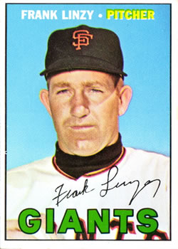 1967 Topps #279 Frank Linzy Front