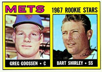 1967 Topps #287 Mets 1967 Rookie Stars (Greg Goossen / Bart Shirley) Front