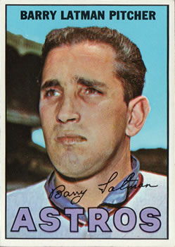 1967 Topps #28 Barry Latman Front