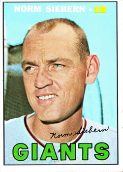 1967 Topps #299 Norm Siebern Front