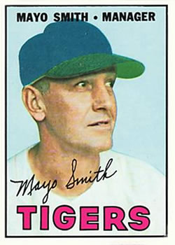1967 Topps #321 Mayo Smith Front