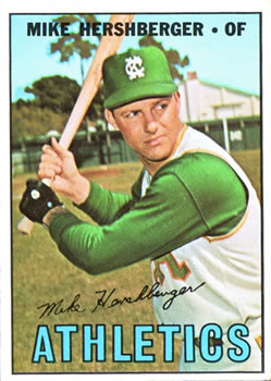 1967 Topps #323 Mike Hershberger Front