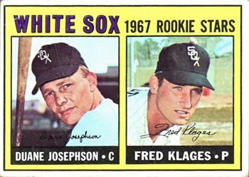1967 Topps #373 White Sox 1967 Rookie Stars (Duane Josephson / Fred Klages) Front