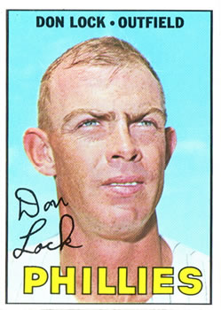 1967 Topps #376 Don Lock Front