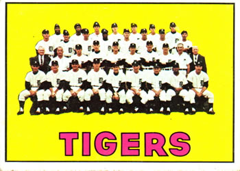 1967 Topps #378 Detroit Tigers Front