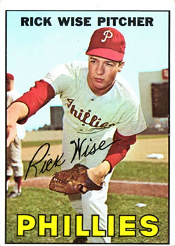 1967 Topps #37 Rick Wise Front