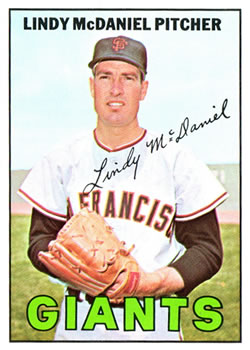 1967 Topps #46 Lindy McDaniel Front
