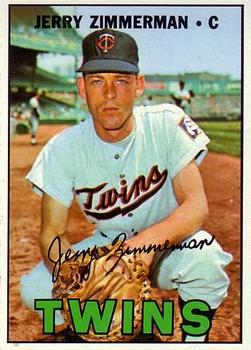 1967 Topps #501 Jerry Zimmerman Front