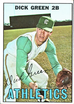 1967 Topps #54 Dick Green Front