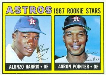 1967 Topps #564 Astros 1967 Rookie Stars (Alonzo Harris / Aaron Pointer) Front