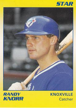 1990 Star Knoxville Blue Jays #9 Randy Knorr Front