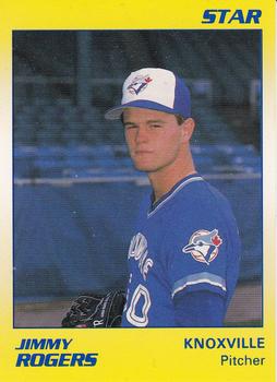 1990 Star Knoxville Blue Jays #16 Jimmy Rogers Front