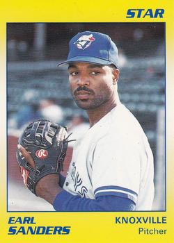 1990 Star Knoxville Blue Jays #17 Earl Sanders Front