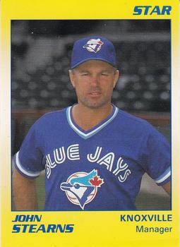 1990 Star Knoxville Blue Jays #24 John Stearns Front