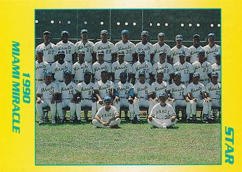 1990 Star Miami Miracle I #31 Team Picture Front