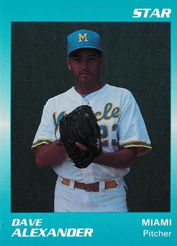 1990 Star Miami Miracle II #1 Dave Alexander Front