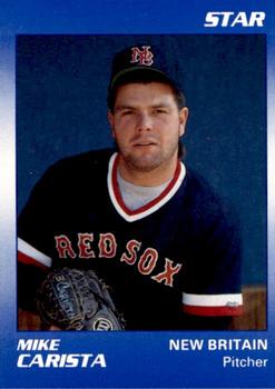 1990 Star New Britain Red Sox #2 Mike Carista Front