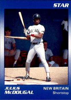 1990 Star New Britain Red Sox #10 Julius McDougal Front