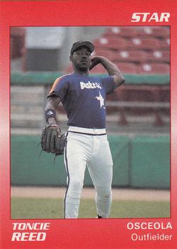 1990 Star Osceola Astros #24 Toncie Reed Front