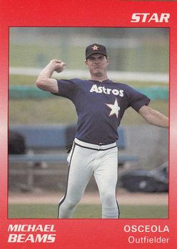 1990 Star Osceola Astros #4 Michael Beams Front