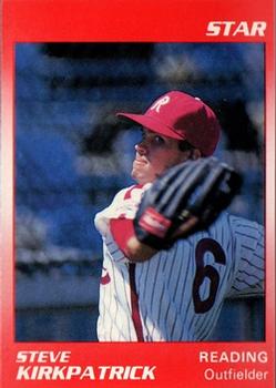 1990 Star Reading Phillies #15 Steve Kirkpatrick Front
