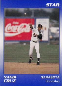 1990 Star Sarasota White Sox #5 Nandi Cruz Front
