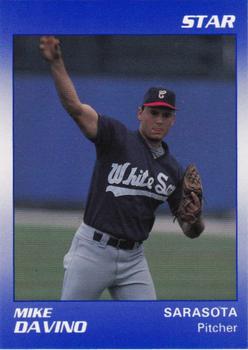 1990 Star Sarasota White Sox #7 Mike Davino Front
