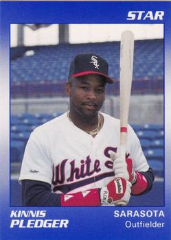 1990 Star Sarasota White Sox #20 Kinnis Pledger Front