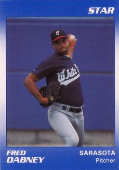 1990 Star Sarasota White Sox #6 Fred Dabney Front