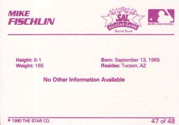 1990 Star South Atlantic League All-Stars #47 Mike Fischlin Back