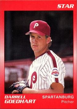 1990 Star Spartanburg Phillies #9 Darrell Goedhart Front