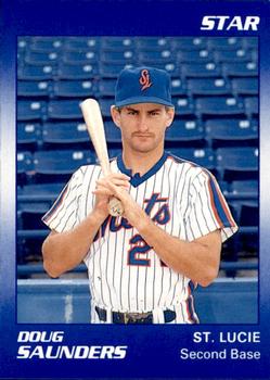 1990 Star St. Lucie Mets #24 Doug Saunders Front