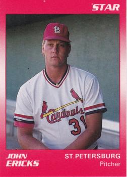1990 Star St. Petersburg Cardinals #6 John Ericks Front