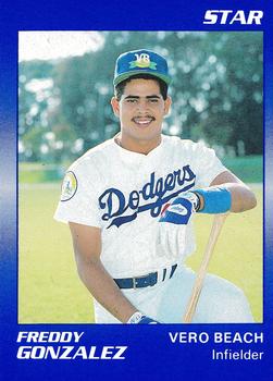 1990 Star Vero Beach Dodgers #14 Freddy Gonzalez Front