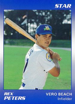 1990 Star Vero Beach Dodgers #23 Rex Peters Front