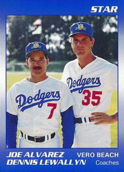 1990 Star Vero Beach Dodgers #30 Coaches (Joe Alvarez / Dennis Lewallyn) Front