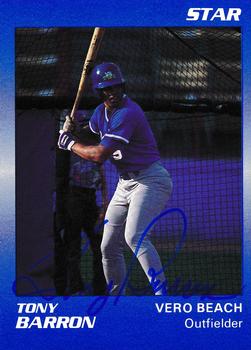 1990 Star Vero Beach Dodgers #3 Tony Barron Front