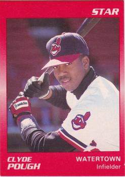 1990 Star Watertown Indians #16 Clyde Pough Front
