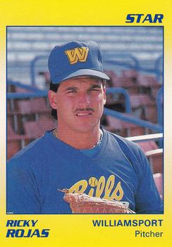 1990 Star Williamsport Bills #22 Ricky Rojas Front