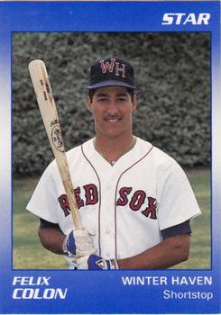 1990 Star Winter Haven Red Sox #2 Felix Colon Front